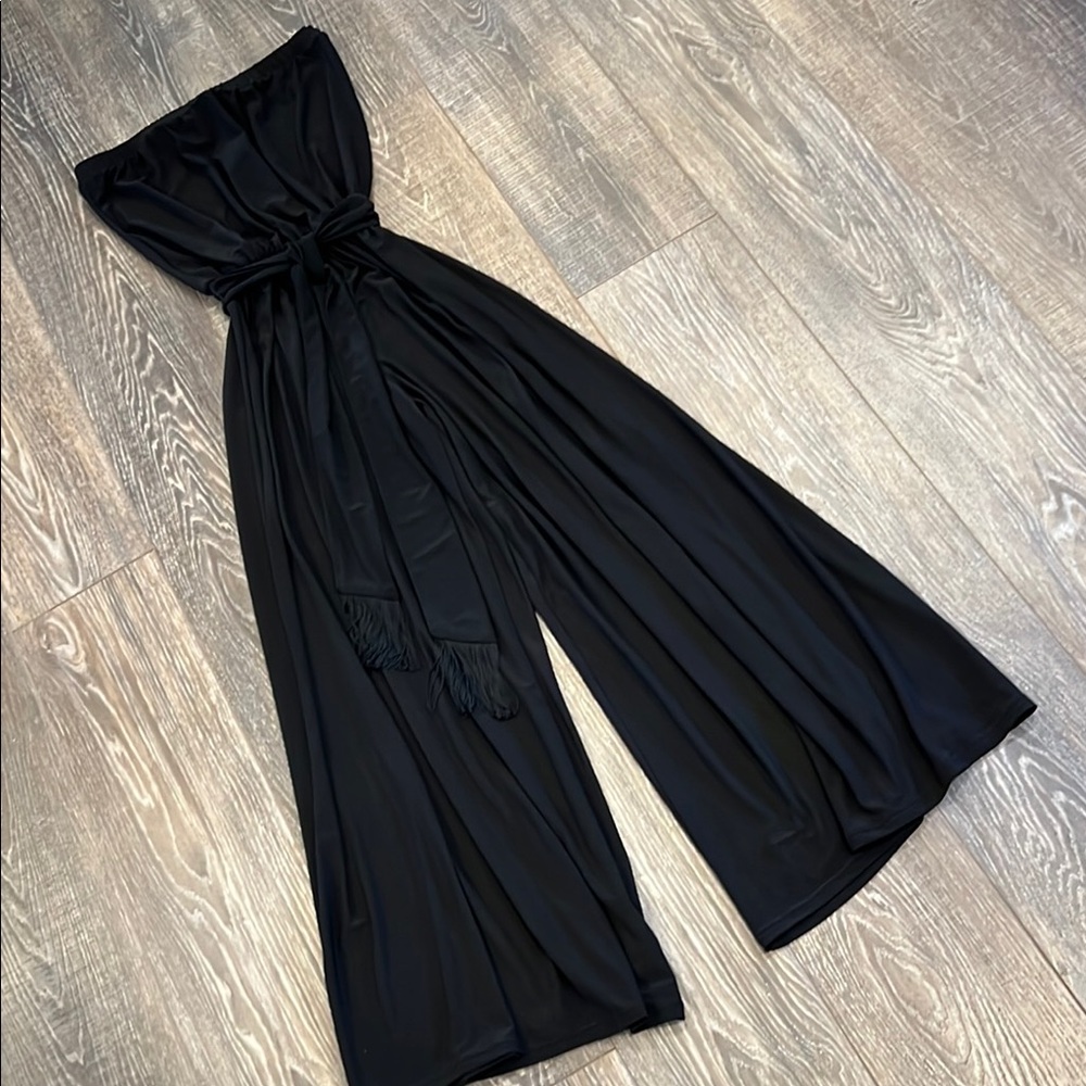 Strapless Wide-leg Jumpsuit